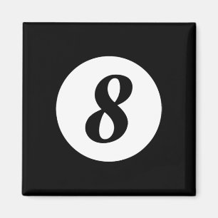 Funny 8 Ball Magic Billiards Pool Lazy Halloween C Magnet