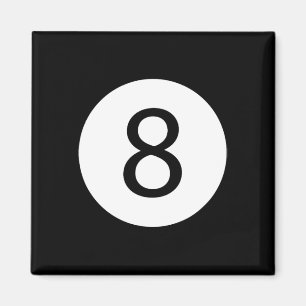 Funny 8 Ball Magic Billiards Pool Lazy Halloween C Magnet