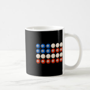 Funny 8-ball Usa Flag Retro Patriotic Pool Billiar Coffee Mug