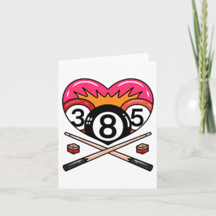 Funny 8 Ll Billiard Pool Player Eight Ll Billiards Card