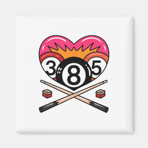 Funny 8 Ll Billiard Pool Player Eight Ll Billiards Magnet