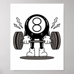Funny 8 Ll Billiard Pool Player Eight Ll Billiards Poster
