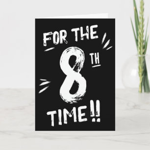 Funny 8th Birthday Card Boy