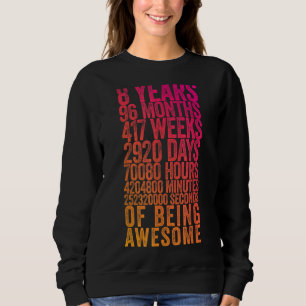 Funny 8th Birthday Shirt Old Metre Funny 8 Year Ol