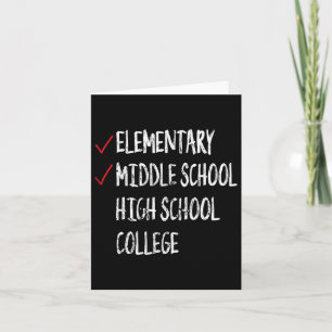 Funny 8th Grade Graduation Gift Middle School Grad Card