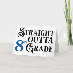 Funny 8th Grade School Graduation Congratulations Card