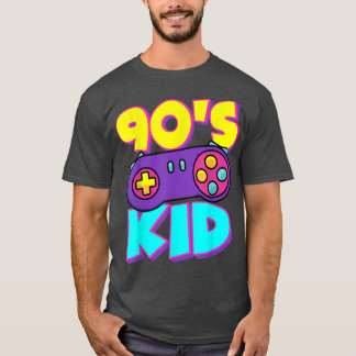 Funny 90's Kid Video Games From The Nineties Gamer T-Shirt