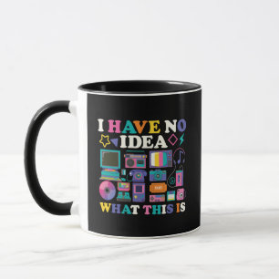 Funny 90s Retro Technology & Nostalgia Aesthetic M Mug
