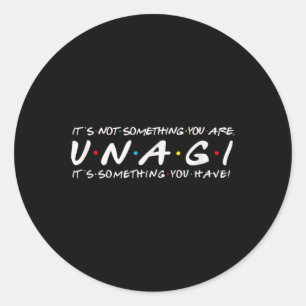Funny 90s Sayings Nostalgia Apparel Unagi Mindfuln Classic Round Sticker