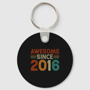 Funny 9 Year Old Awesome Since 2016 Birthday Son B Key Ring