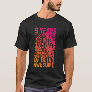 Funny 9Th Birthday Shirt Old Metre Funny 9 Year Ol