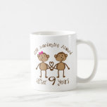 Funny 9th Wedding Anniversary Gifts Coffee Mug<br><div class="desc">This cute monkey 9th anniversary gift makes a great gift idea for a 9th wedding celebration.</div>