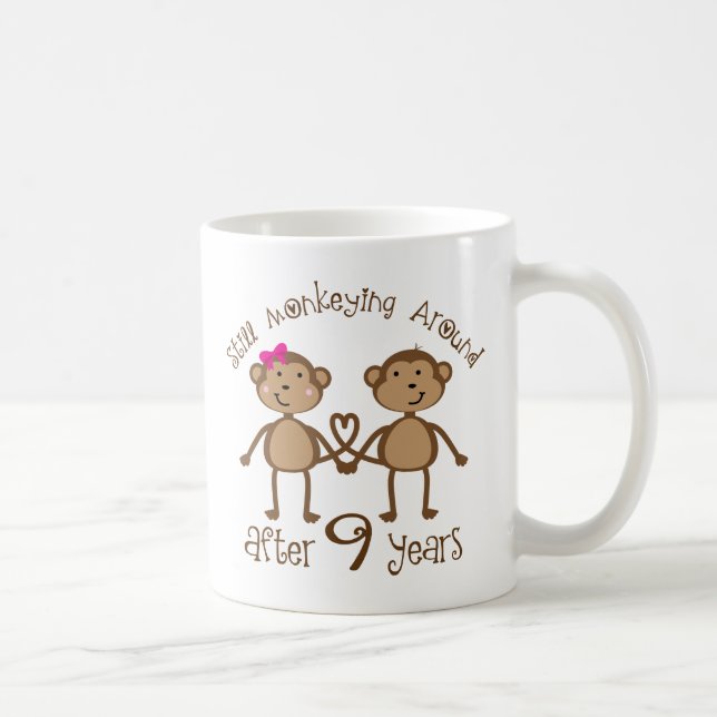 Funny 9th Wedding Anniversary Gifts Coffee Mug (Right)
