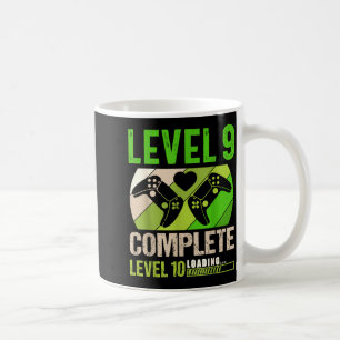 Funny 9th wedding anniversary vintage retro level coffee mug