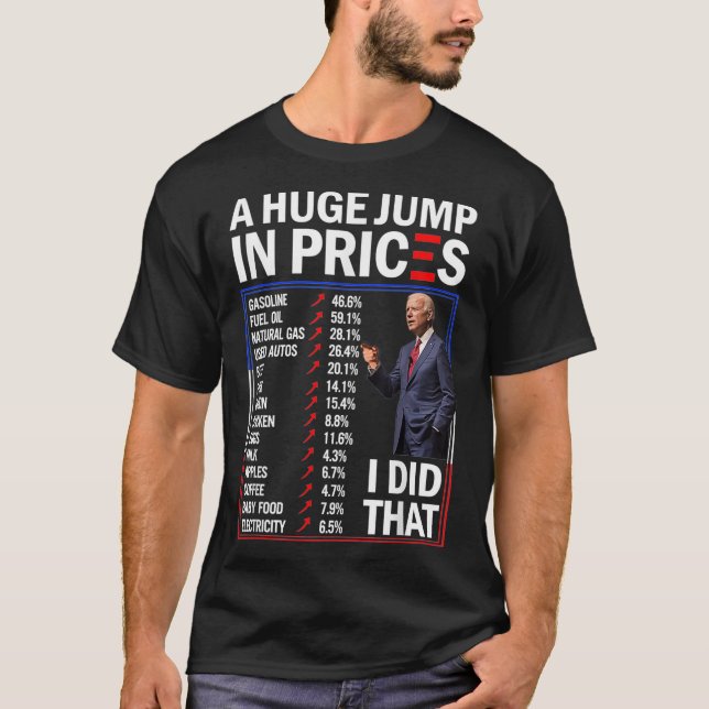 Funny A Huge Jump In Prices I Did That Anti Joe Bi T-Shirt (Front)