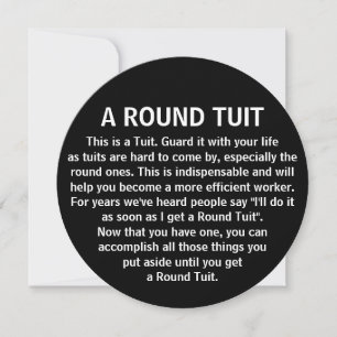 Funny A Round Tuit Office Co Worker Humour