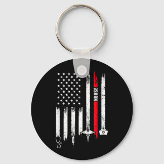 Funny Aamerican Flag Nurse Day Gift Igovernment Key Ring