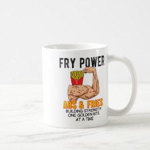 Funny Abs Exercise French Fries Muscle Building Bo Coffee Mug