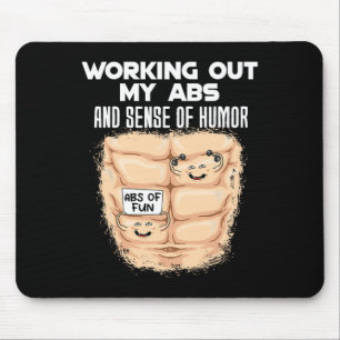 Funny Abs Exercise Muscle Building Bodybuilding 1  Mouse Pad