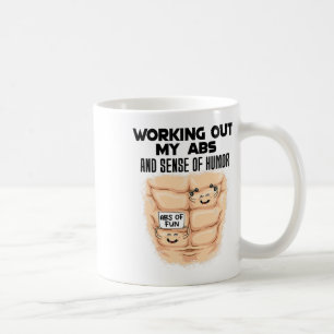 Funny Abs Exercise Muscle Building Bodybuilding  Coffee Mug