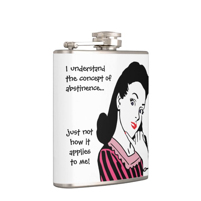 Funny Abstinence Concept Hip Flask (Right)