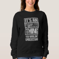Funny Abyssinian Mum Dad Quote Cat