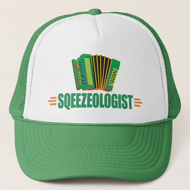 Funny Accordion Trucker Hat (Front)