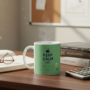 Funny Accountant Bookkeeper Keep Calm And Balance Coffee Mug