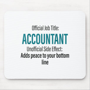 Funny accountant definition accounting office mouse pad
