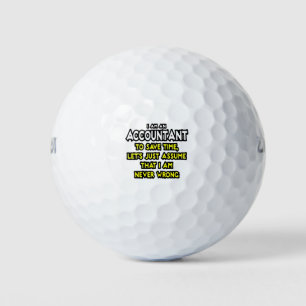 Funny Accountant Gift Ideas Golf Balls
