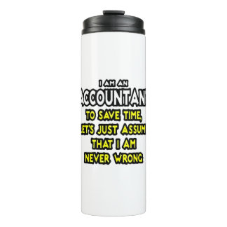 Funny Accountant Gift Ideas Thermal Tumbler