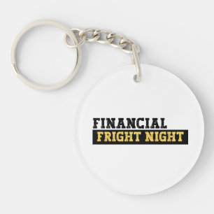 Funny Accountant Halloween -Financial Fright Night Key Ring