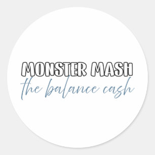 Funny Accountant Halloween - Monster Mash Classic Round Sticker