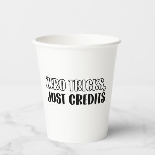 Funny Accountant Halloween - Zero Tricks Paper Cups