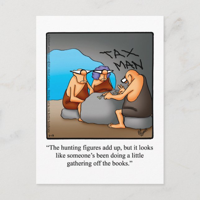 Funny Accountant Humour Postcard (Front)