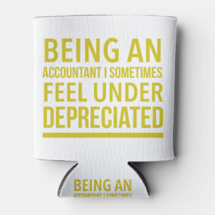 Funny Accountant Pun Can Cooler