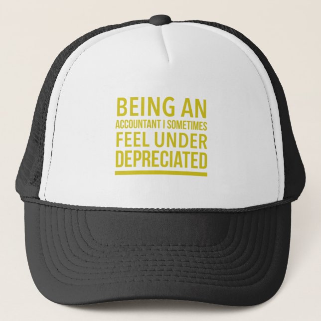Funny Accountant Pun Trucker Hat (Front)