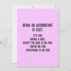Funny Accountants - Being Accountant is Easy Announcement
