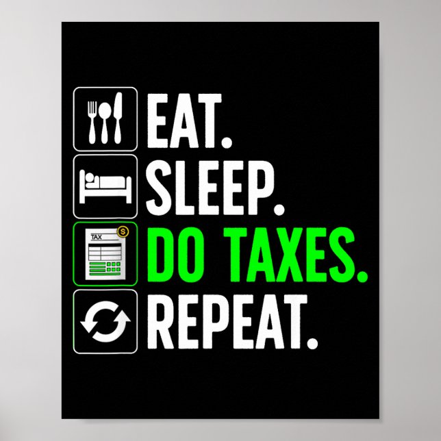 Funny Accounting Art For Men Women Spreadsheets Ac Poster (Front)