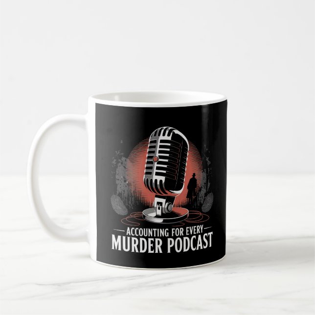 Funny Accounting True Crime CPA Tax Season Mug (Left)