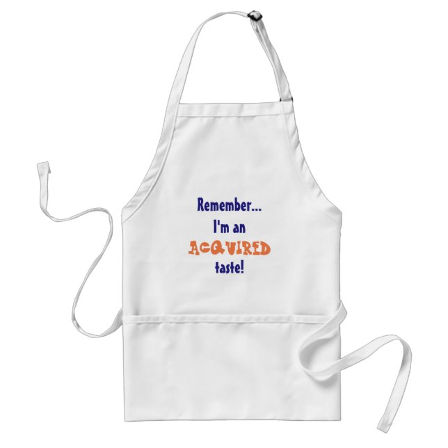 Funny Acquired Taste BBQ Standard Apron (Front)