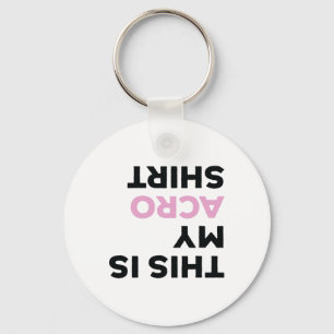 Funny Acro Yoga Retro Gymnastic This Is My Acrotic Key Ring