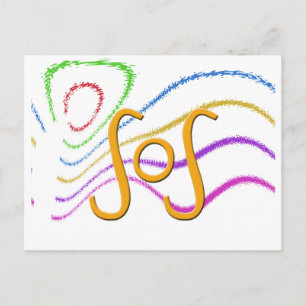 Funny Acronyms- SOS Postcard
