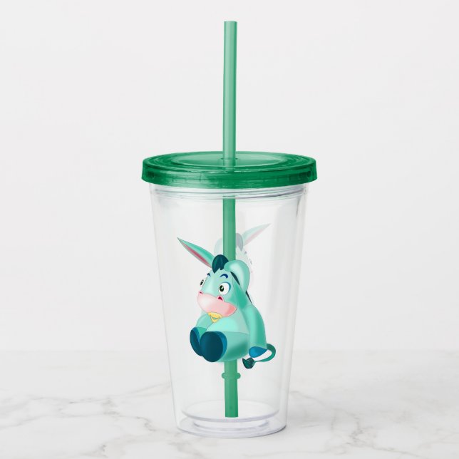 Funny Acrylic Tumbler with Baby Donkey (Front)