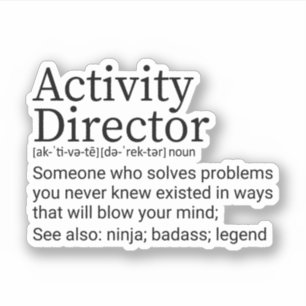 Funny Activity Director Definition