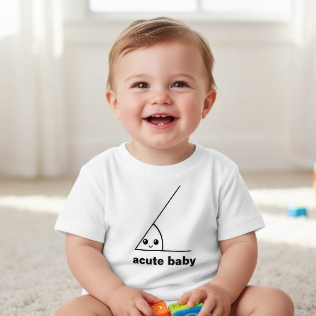 Funny acute angle geeky baby T-Shirt (Creator Uploaded)
