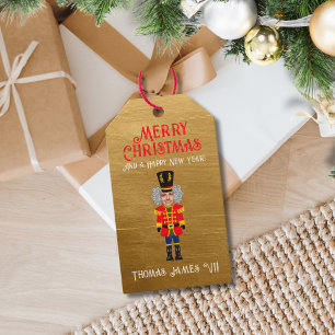 Funny Add your Face Nutcracker Merry Christmas Gift Tags