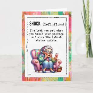 Funny Addicted To Online Shopping  Card