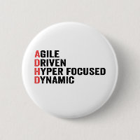 Funny Adhd Agile Driven Hyper Focused Dynamic Gift