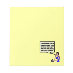 Funny ADHD Notepad